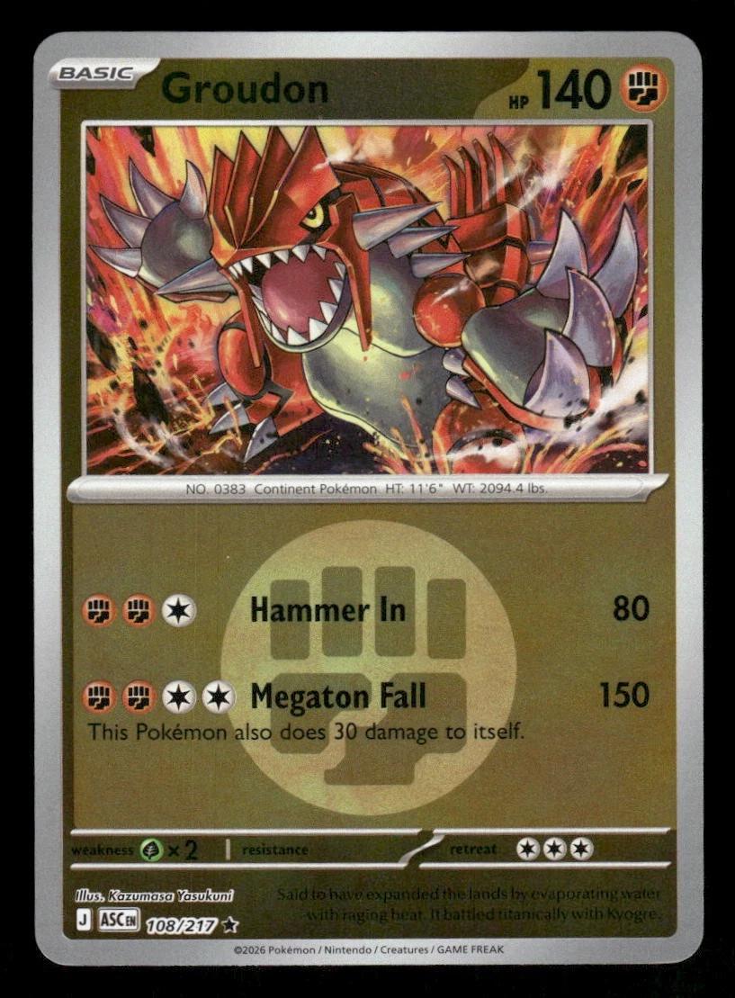 Ascended Heroes Groudon [Energy] Pokémon card